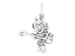Seijou Srebrni obesek Hudič Majhen oksidiran obesek Demon Fiend Srebro