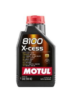 Motul OLJE 5W40 1L 8100 X-CESS / A3/B4 / 502,00 505,00 / 229,5 226,5 / A40 / RN0710 / 9.55535 / B71 2296
