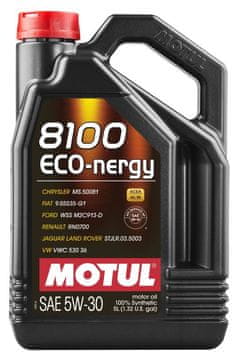 Motul OLJE 5W30 5L 8100 ECO NERGY / SL / A5/B5 / WSS M2C 913D / RN0700 / STJLR.03.5003 / HONDA / VOLVO
