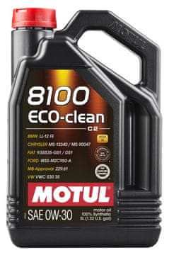 Motul OLJE 0W30 5L 8100 ECO CLEAN DPF / C2 / SN / WSS M2C 950-A / 9.55535-GS1 / STJLR.03.5007 / MS-13340 / TOYOTA / HONDA / SUBARU