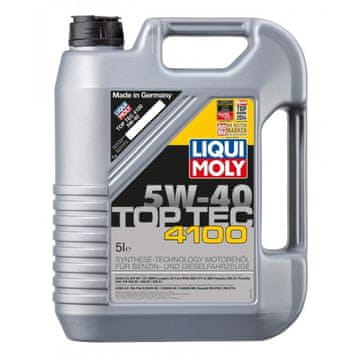 Liqui Moly OLJE 5W40 5L TOP TEC 4100 / DPF/FAP / 502,00 505,00 505,01 / 229,31 / LL-04 / WSS-M2C 917-A