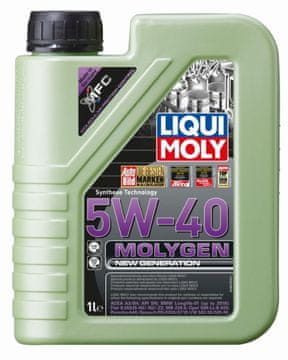 Liqui Moly OLJE 5W40 1L MOLYGEN A3/B4 / SN / LL01 / 9.55535-H2/N2/Z2 / 229.5 / GM-LL-B-025 / A40 / RN0710 / 502,00 505,00