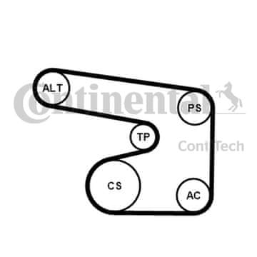 Contitech KOMPLET POLIKLINASTI JERMEN OPEL 1.6/1.8/2.0