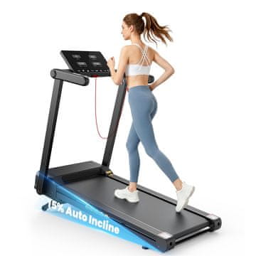 ISCOOTER FORMILL FT60 zložljiva električna tekalna steza, 3 HP, 1–14 km/h, samodejni naklon 15 %, aplikacija