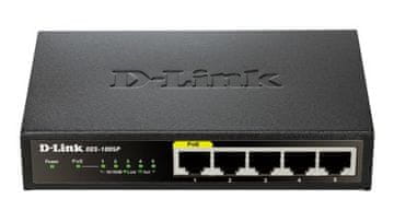 slomart D-Link DES-1005P 5-portno PoE Fast Ethernet stikalo