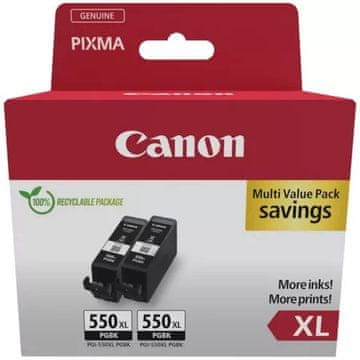 slomart Canon Tiskalni črnilo PGI-550XL BLACK TWIN (2 kosa)