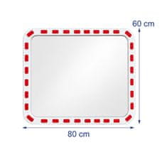 Northix Konveksno varnostno ogledalo 60x80 cm – Nepoškodljivo, Vodoodporno