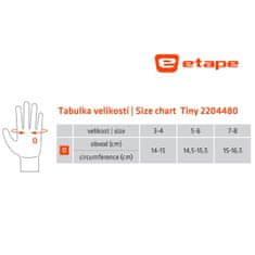 Etape Majhne otroške kolesarske rokavice belo-rožnate velikosti 7-8