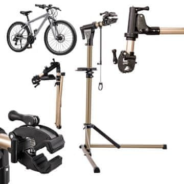 Northix Stojalo za popravilo električnih koles, nosilnost 50 kg, zlato
