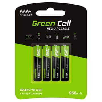 Green Cell GR03 polnilne baterije AAA 950 mAh 4 kosi