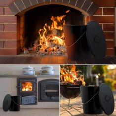 Northix Pepelnik s pokrovom 18,5 L