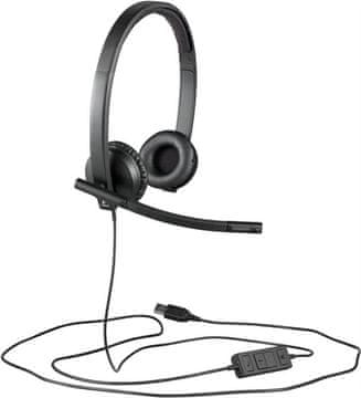 shumee LOGI H570E (981-000575) 2.0 USB črne, slušalke z mikrofonom