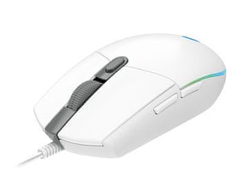 shumee LOGI G203 (910-005797) LightSync RGB gaming miška bela