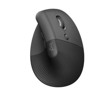 shumee LOGI Lift Vertical 910-006473 ergonomska Graphite, ergonomska brezžična miška
