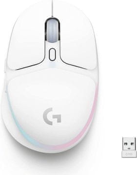 shumee LOGI G705 RGB 910-006367 bela gaming brezžična miška