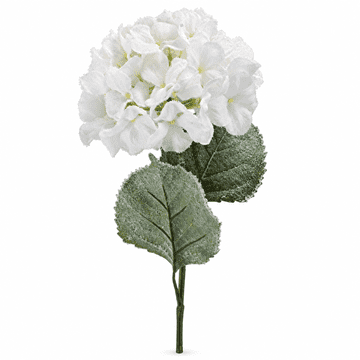 Rayher.	 Hortenzija vejica 68,6cm bela, zaledenela