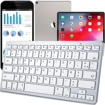 Retoo BREZŽIČNA BLUETOOTH MEMBRANSKA TIPKOVNICA ZA SMART TV, PC, iOS, WIN IN ANDROID