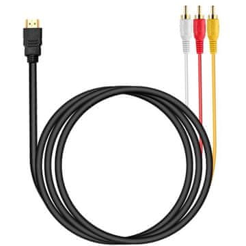 Retoo KABEL ADAPTER PREHODNIK KABEL 3X RCA CINCH HDMI 2.0 AUDIO VIDEO 1,5 m -E383