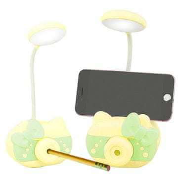 slomart RTO E320-2 namizna LED svetilka, USB, s temper., rumena