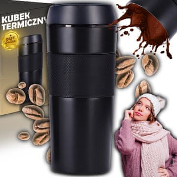 Retoo TERMIČNA SKODELICA TERMOS ZA OGREVANJE PIJAČ DO 24 UR, NEPROPUSTNA, 400 ml, ČAJ, KAVA
