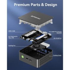 GMKtec Mini PC GMKtec G3S Intel N95 16GB RAM + 512GB SSD WIN 11 Pro