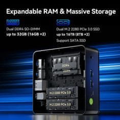 GMKtec Mini PC GMKtec G11 Plus AMD Ryzen 5 3500U 16GB RAM + 256GB SSD WIN 11 Pro