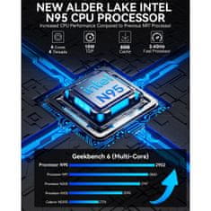 GMKtec Mini PC GMKtec G3S Intel N95 16GB RAM + 512GB SSD WIN 11 Pro