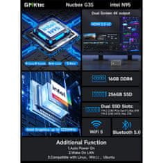 GMKtec Mini PC GMKtec G3S Intel N95 16GB RAM + 512GB SSD WIN 11 Pro