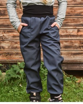 Jožánek Otroške softshell hlače s flisom