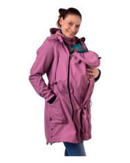 Jožánek Softshell jakna 3v1 za nosečnost in nošenje otroka Andrea M do 165 cm roza