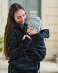 Jožánek Pulover za nošenje otroka spredaj Elsa S Črna