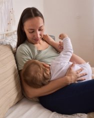 Jožánek Majica za dojenje Katarina, kratek rokav XS/S olivno zelena; svetlo olivna