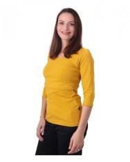 Jožánek Majica za dojenje Katarina, 3/4 rokavi M/L gorčica