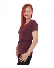 Jožánek Majica za dojenje Katarina, kratek rokav XS/S klaret