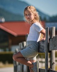 Jožánek Kratke otroške pajkice 104 siva; sivi poudarki