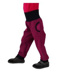 Jožánek Otroške softshell hlače s flisom 92 fuksija
