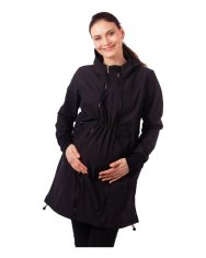 Jožánek Softshell jakna 3v1 za nosečnost in nošenje otroka Andrea – črna M Črna
