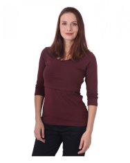 Jožánek Majica za dojenje Katarina, 3/4 rokavi L/XL klaret