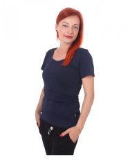 Jožánek Majica za dojenje Katarina, kratek rokav XS/S temno modra