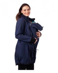 Jožánek Softshell jakna 3v1 za nosečnost in nošenje otroka Andrea M do 165 cm temno modra