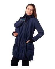 Jožánek Softshell jakna 3v1 za nosečnost in nošenje otroka Andrea M do 165 cm temno modra