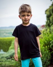 Jožánek Otroška majica, kratek rokav 134 Črna