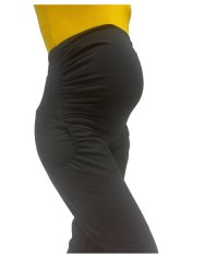 Jožánek Zimske softshell nosečniške hlače Elske 40 skrajšanih Črna