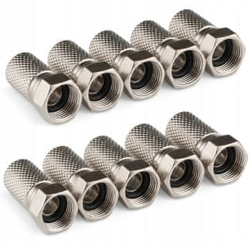 CONOTECH Komplet 10x konektorjev F 6,8 mm NS-511 tesnilo z navojem