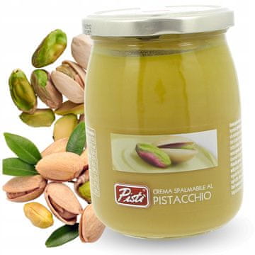 Pistacijeva krema, pistacijeva pasta, Pisti Sicilija, italijanska, 45 % pistacij, 600 g