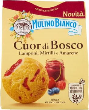 Mulino Bianco Krhki piškoti s sadnim nadevom Cuor di Bosco 320 g