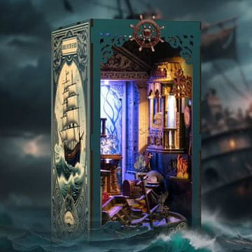 Miniaturna hiša Book Nook - Skrivnost Črnega bisera*