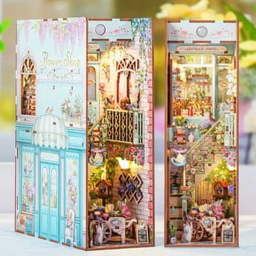 Miniaturna hišica Book Nook - francoska cvetličarna
