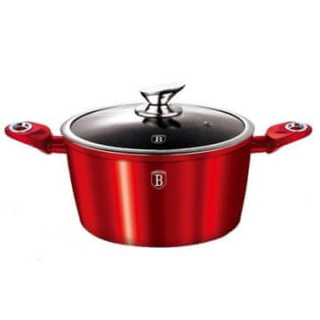 Berlingerhaus Lonec z marmorno površino in pokrovom BH 1258 28 cm Burgundy Metallic Line