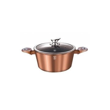 Berlingerhaus Lonec z marmorno površino in pokrovom BH 1514 20 cm Rosegold Metallic Line